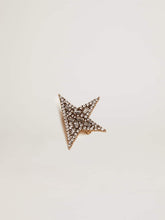 Golden Goose Women's antique gold-colored brooch with decorative crystals