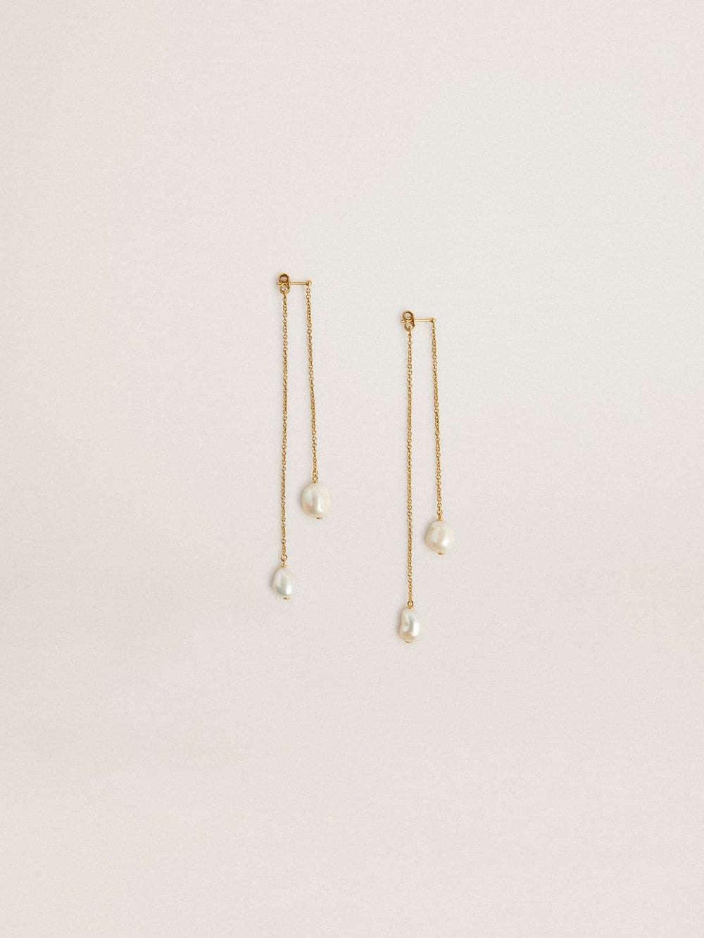 Golden Goose Drop earrings with pearls
