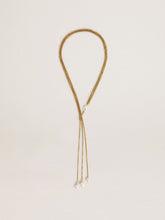 Golden Goose Necklace with antique gold-colored chains with pearls