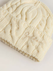 Golden Goose White wool beanie with embroidery
