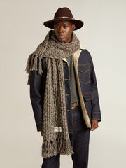 Golden Goose Multicolored wool scarf