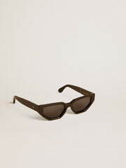 Golden Goose Rectangular style sunglasses with black frame and lenses