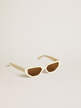 Golden Goose Rectangular-style sunglasses with beige frame