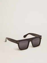Golden Goose Square sunglasses with black frame and gold details