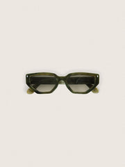 Golden Goose Jamie rectangular sunglasses with green marble effect frame