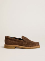 Golden Goose Women's Jerry loafer in dove-gray suede