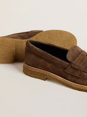 Golden Goose Women's Jerry loafer in dove-gray suede