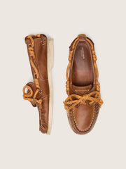 Golden Goose Women's Cruise loafer in tobacco-colored leather