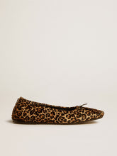 Golden Goose Amy ballet flats in beige leopard-print pony skin