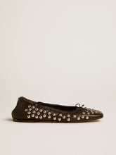 Golden Goose Amy ballet flats in black nappa leather with silver colored studs