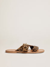 Golden Goose Leopard pony skin sandals for women Margaret | Golden Goose