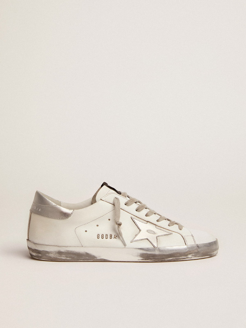 Golden Goose Men's Super-Star with laminated star and heel tab