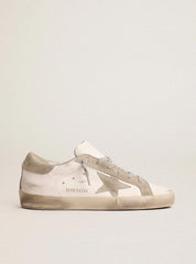 Golden Goose Men’s Super-Star with gray suede star and heel tab