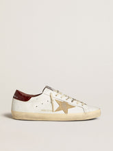 Golden Goose Men's Super-Star with sand suede star and red croc-print leather heel tab