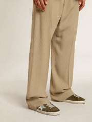 Golden Goose Men's Super-Star LTD in suede with metallic leather star and leather heel tab