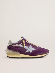 Golden Goose Men’s Marathon with purple nylon upper and white star