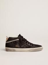 Golden Goose Men's Mid Star in nubuck with black leather star and silver flash