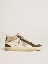 Golden Goose Mid Star with gray leather star and metallic silver leather flash