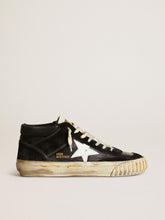 Golden Goose Men’s Mid Star in black nappa and suede with white leather star