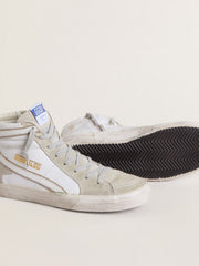 Golden Goose Men's Slide in leather with suede details