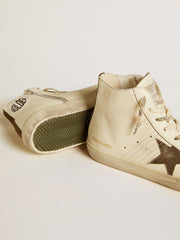 Golden Goose Francy Penstar in nappa with black suede star and cotton heel tab