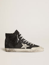 Golden Goose Francy Penstar in black canvas with white suede star and black suede heel tab