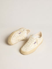 Golden Goose Soul Star in white nappa leather with white leather star
