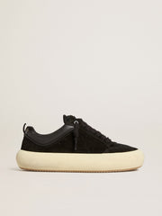 Golden Goose Men's Space-Star Cube in black suede with perforated star