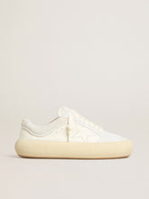 Golden Goose Men's Space-Star Cube in white leather with perforated star