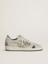 Golden Goose Men's Ball Star LTD in dove-gray and gray suede with pearl-gray leather heel tab