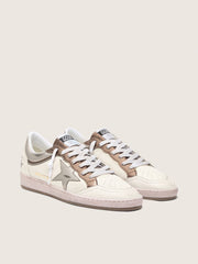 Golden Goose Men's Ball Star LTD in nappa leather with metallic bio-based star and inserts