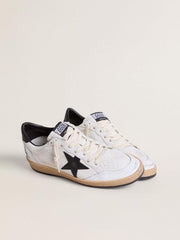 Golden Goose Men's Ball Star in white nappa with black star