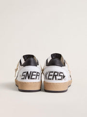 Golden Goose Men's Ball Star in white nappa with black star
