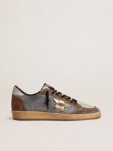 Golden Goose Men's Ball Star in nubuck and suede with gold metallic star