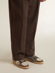 Golden Goose Men's Ball Star in nubuck and suede with gold metallic star