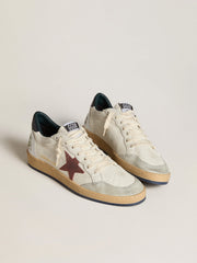 Golden Goose Ball Star in nappa with brown nubuck star and nappa heel tab