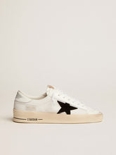 Golden Goose Men's Stardan in white mesh with black suede star