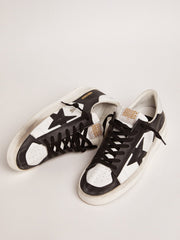 Golden Goose Men's Stardan in white and black leather