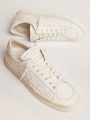 Golden Goose Men's Stardan in white leather