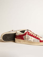 Golden Goose Men's Stardan in mesh and nubuck with nappa star and leather heel tab