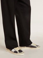 Golden Goose Men's Stardan in suede and leather with leather star and metallic heel tab