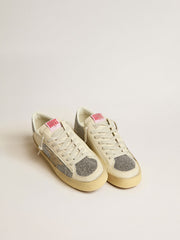 Golden Goose Men's Stardan in suede with sand star and Swarovski crystal inserts