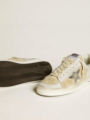 Golden Goose Men's Stardan in nubuck and crackle leather with silver metallic leather star