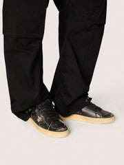 Golden Goose Men's Stardan in black leather with black leather star and heel tab