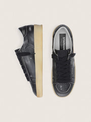Golden Goose Men's Stardan in black leather with black leather star and heel tab