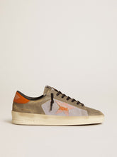 Golden Goose Stardan LTD in gray leather and mesh with leather star and heel tab
