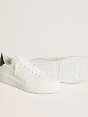 Golden Goose Men’s Purestar with leather star and black patent leather heel tab