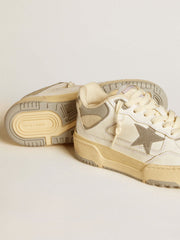 Golden Goose Men’s Forty2 with grey star and white leather heel tab