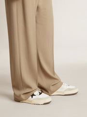 Golden Goose Men’s Forty2 with pink star and white leather heel tab