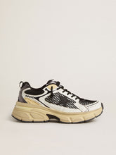 Golden Goose Men’s Lightstar in white leather and black mesh with black TPU star